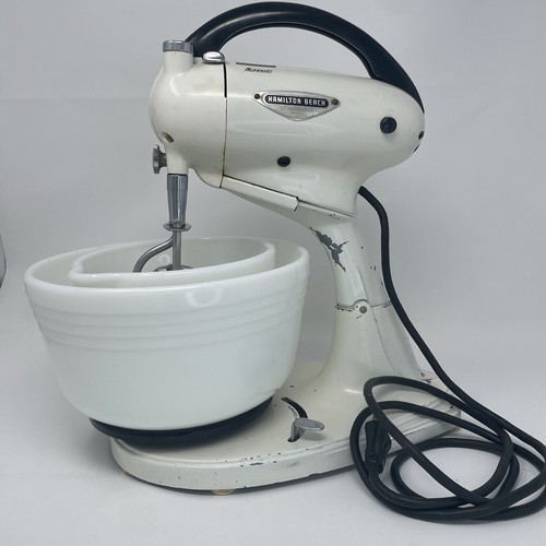 Vintage Hamilton Beach Model G Stand Mixer with Bowls - TESTED - WORKS!!