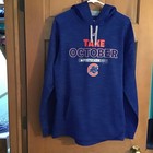 New ListingMlb Chicago Cubs Majestic Thermabase Take October Postseason 2015 Men Hoodie Med