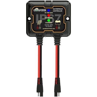 SOLPERK MPPT Solar Charge Controller 10A 12V Waterproof Intelligent Portable