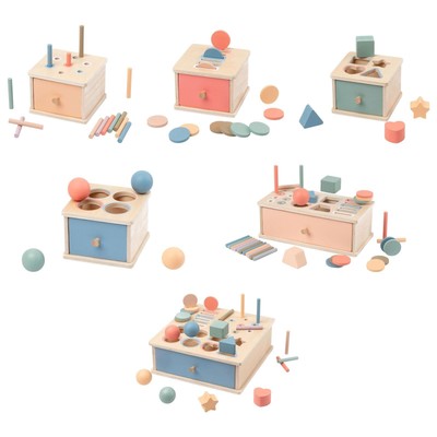 Objekt Permanenz Box Spielzeug, Farbform Sortierung Feinmotorik Entwicklung