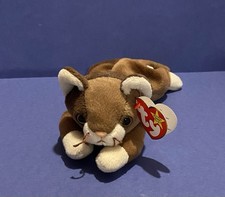 TY Beanie Baby Retired-  Pounce the Cat" -MWMT Birthday-8/28/1997