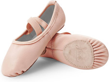 Stelle Ballet Shoes for Girls Dance Slippers Genuine Leather Ballerina Shoes for