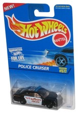 Hot Wheels Black Police Cruiser (1995) Mattel Die-Cast Car #577