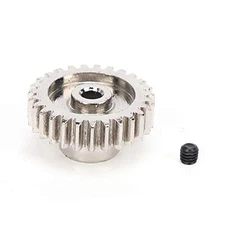 Vbest life Motor Pinion Gear with Screw,27T Motor Pinion Gear for Wltoys Silver