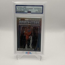 SHAI-GILGEOUS ALEXANDER OKC ELITE DOMINATORS OPTIC 2022-23 AUTHENTIC AUTO 
