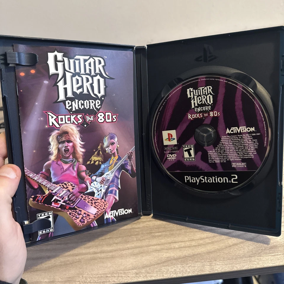 Guitar Hero RedOctane Black Wired Gibson PSLSGH PS2 Model Tested Working Lot - Image 2 of 4