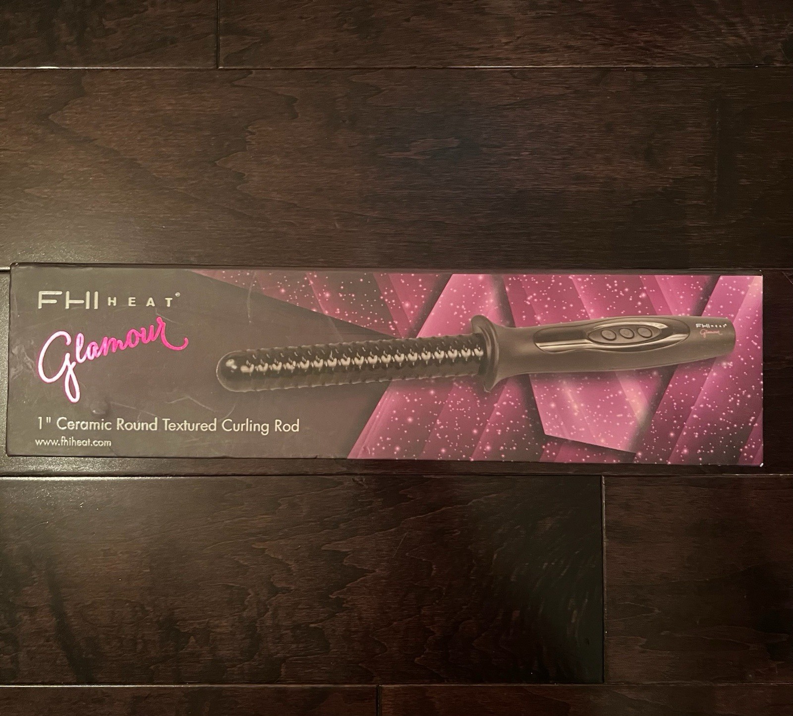 FHI Heat Glamour 1 Inch Ceramic Textured Curling Iron for Voluminous Waves