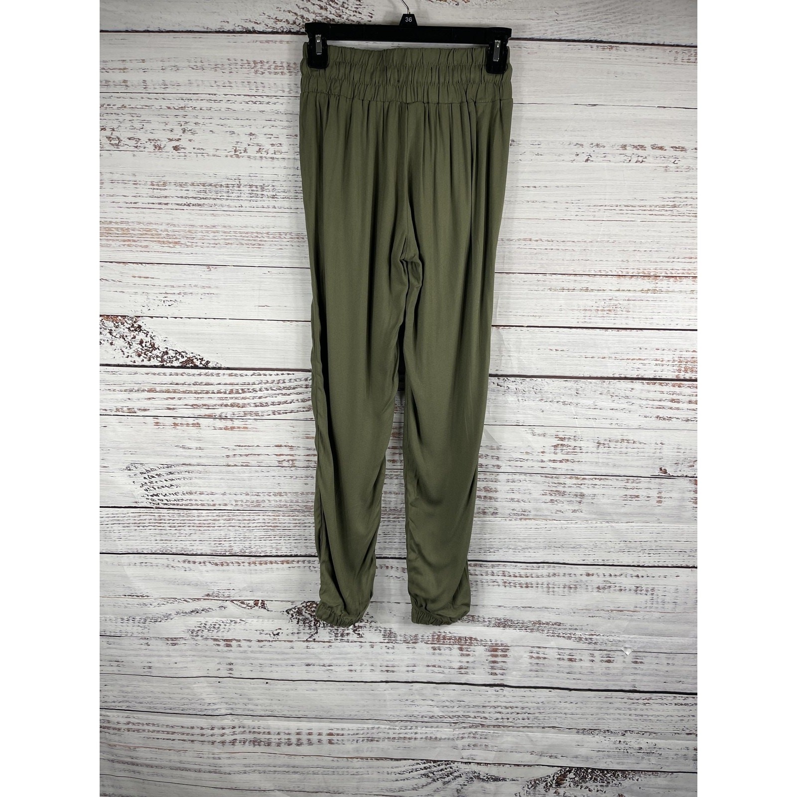 Rewash Pants Women's XS Drawstring Waist Elastic Jogger Pockets Rayon Casual