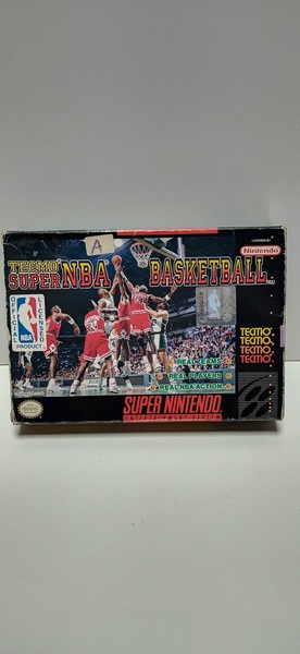 Tecmo super NBA basketball super nintendo snes usa ntsc