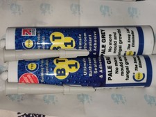 2 x C-Tec BT1 Bathroom Sealant & Adhesive Pale Grey 290ml