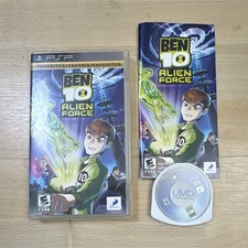 D3Publisher Ben 10: Alien Force + Manual PSP NTSC-U/C E10+ 2008 Action