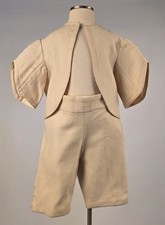VICTORIAN 19TH C CHILD  S BLONDE WORSTED WOOL SUIT FR MUSEUM DEACCESSION