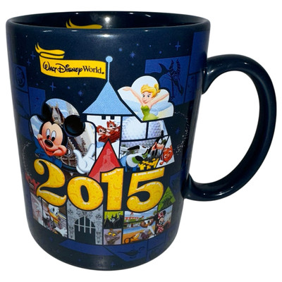 Walt Disney World Disney Parks Pixar 2015 Characters Blue Coffee Mug X-Large Cup