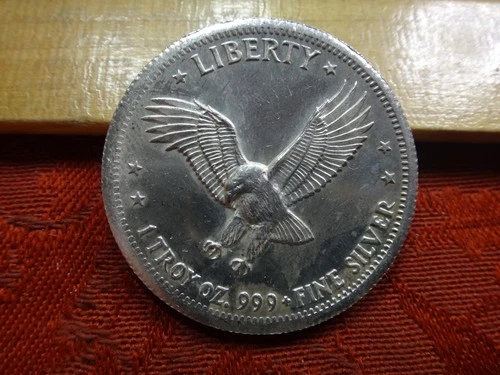 1981 Liberty Eagle One 1 Oz .999 Silver Bullion Round - No Reserve