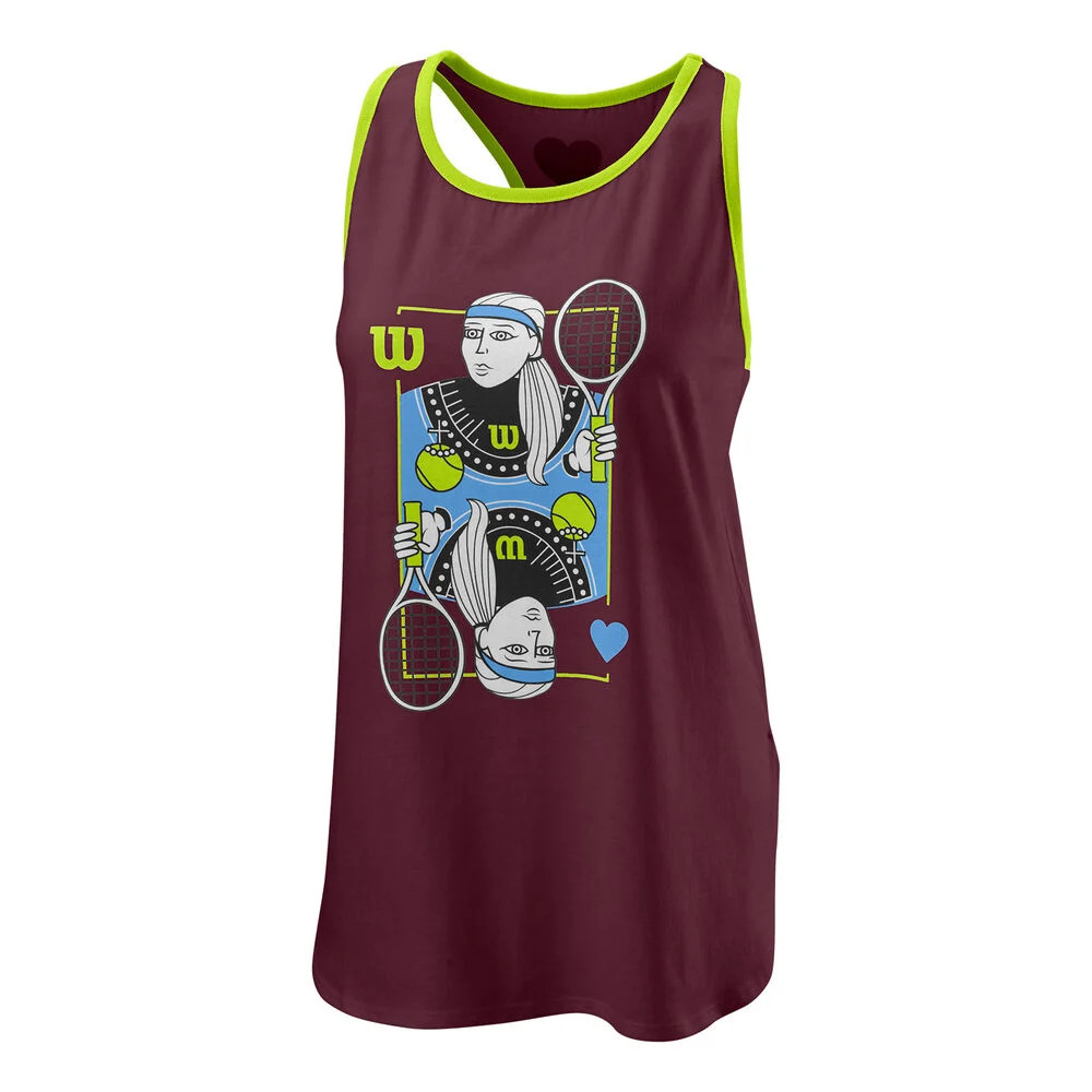 Технологичная майка Wilson Queen от Damen Tennis weinrot 2090₽