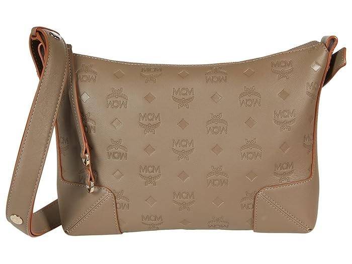 MCM KLARA Monogram Leather Hobo Shoulder Crossbody Medium