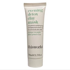 This Works, Evening Detox Clay Mask 50 ml / 1.7 fl oz, New Factory Sealed.