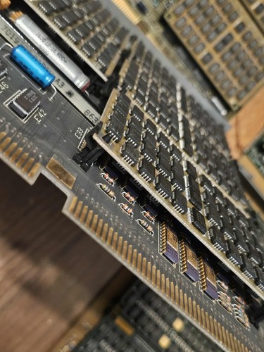 Lotto 4 rare schede RAM memoria digitale DEC VAX 16 MB minicomputer ceramica oro 16 libbre - Foto 9 di 13