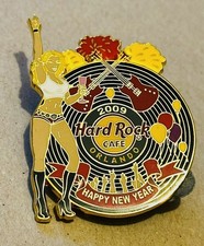 Hard Rock Cafe - ORLANDO - 2009 Happy New Year Pin Badge