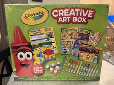 Crayola Creative Art Box 125 Pieces Kids Art Set NEW Sealed- FREE SHIPPING