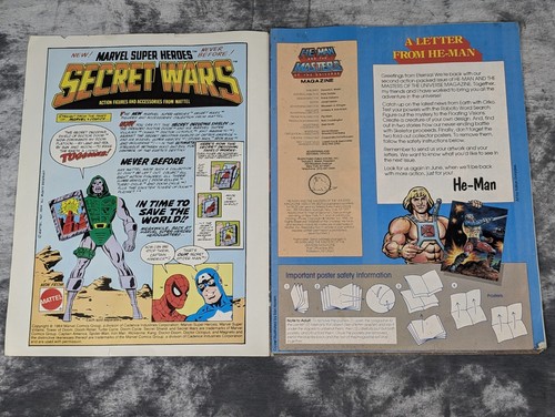 He-Man Masters of the Universe Magazine w/ Poster Spring 1985 MISSING PAGES - Picture 4 of 15