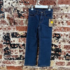 Carhartt Girls Size 5 Blue Jeans adjustable waist Relaxed Fit NEW