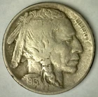 1913 Buffalo Indian Head Nickel 5c US Coin Type II Variety Very Fine Circulated