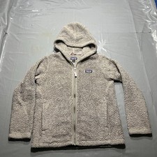 Patagonia Los Gatos Fleece Jacket Youth Medium 10 Brown Hooded Full Zip STY65485
