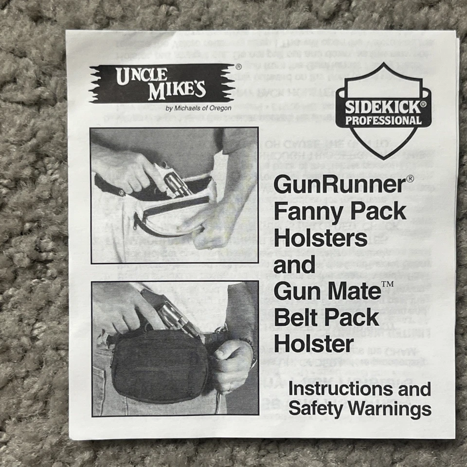 Uncle Mikes Sidekick Cinturón Pack Cintura Cadera Bolso de Transporte Denim Foto 2 de 4