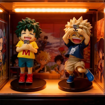 #ad New My Hero Academia Childhood Izuku Midoriya Katsuki Bakugo Action Figure Toys $11.90