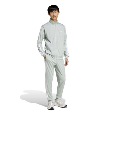 Tuta Intera Completa Full Tracksuit UOMO Adidas 3 Stripes Tricot Grigio - Imagen 10 de 13