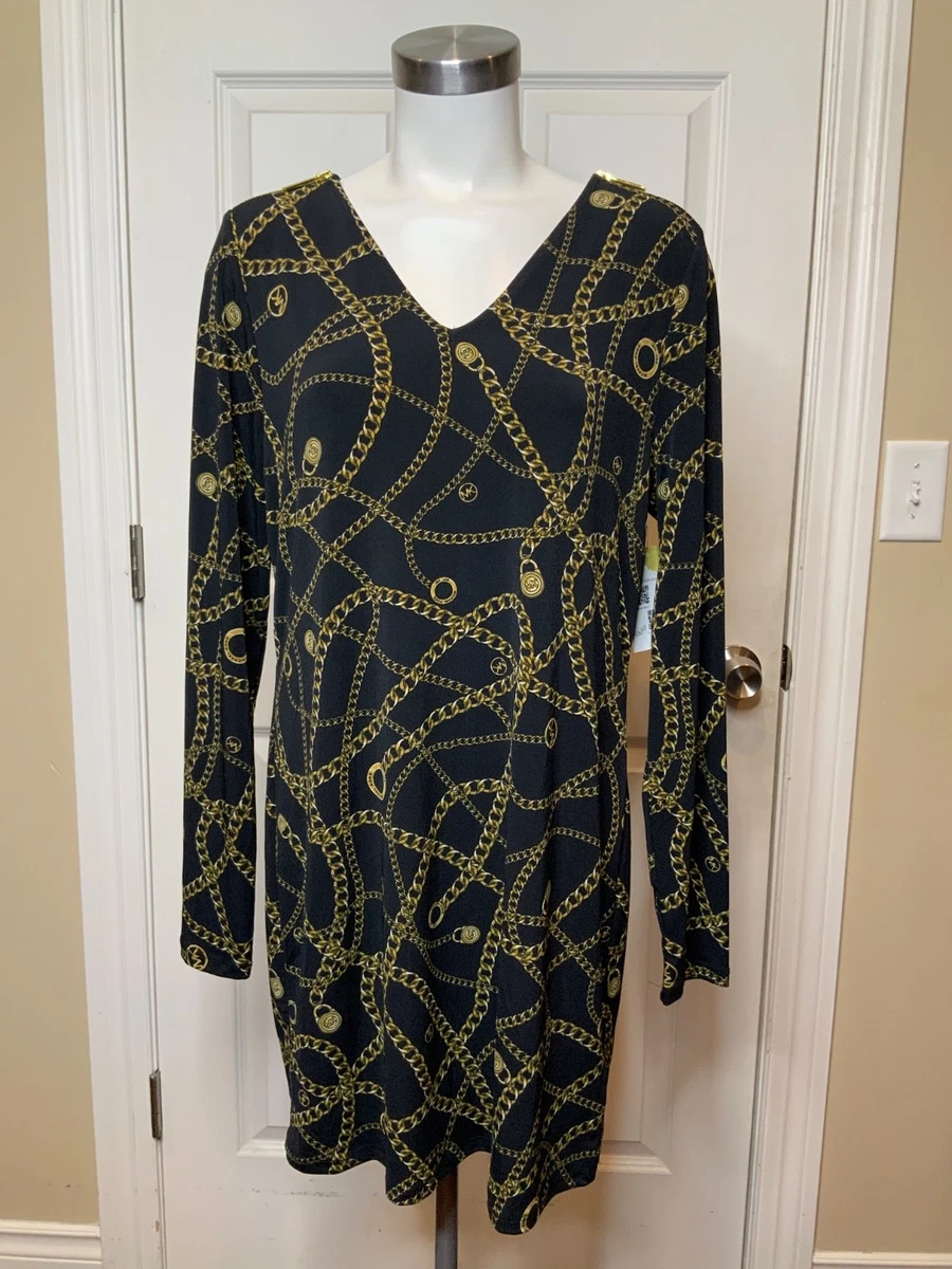 michael kors black and gold dress Michael Kors Dress Woman color Black