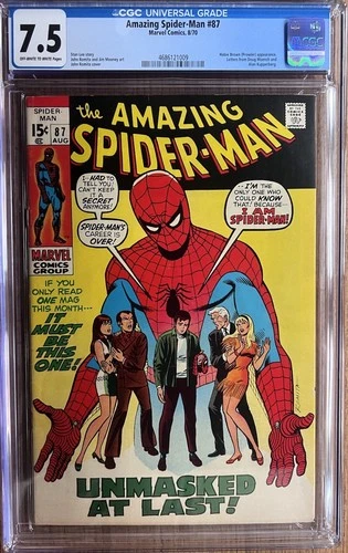 Amazing Spider-Man # 87 CGC 7.5 1970 Marvel Stan Lee! John Romita Sr!
