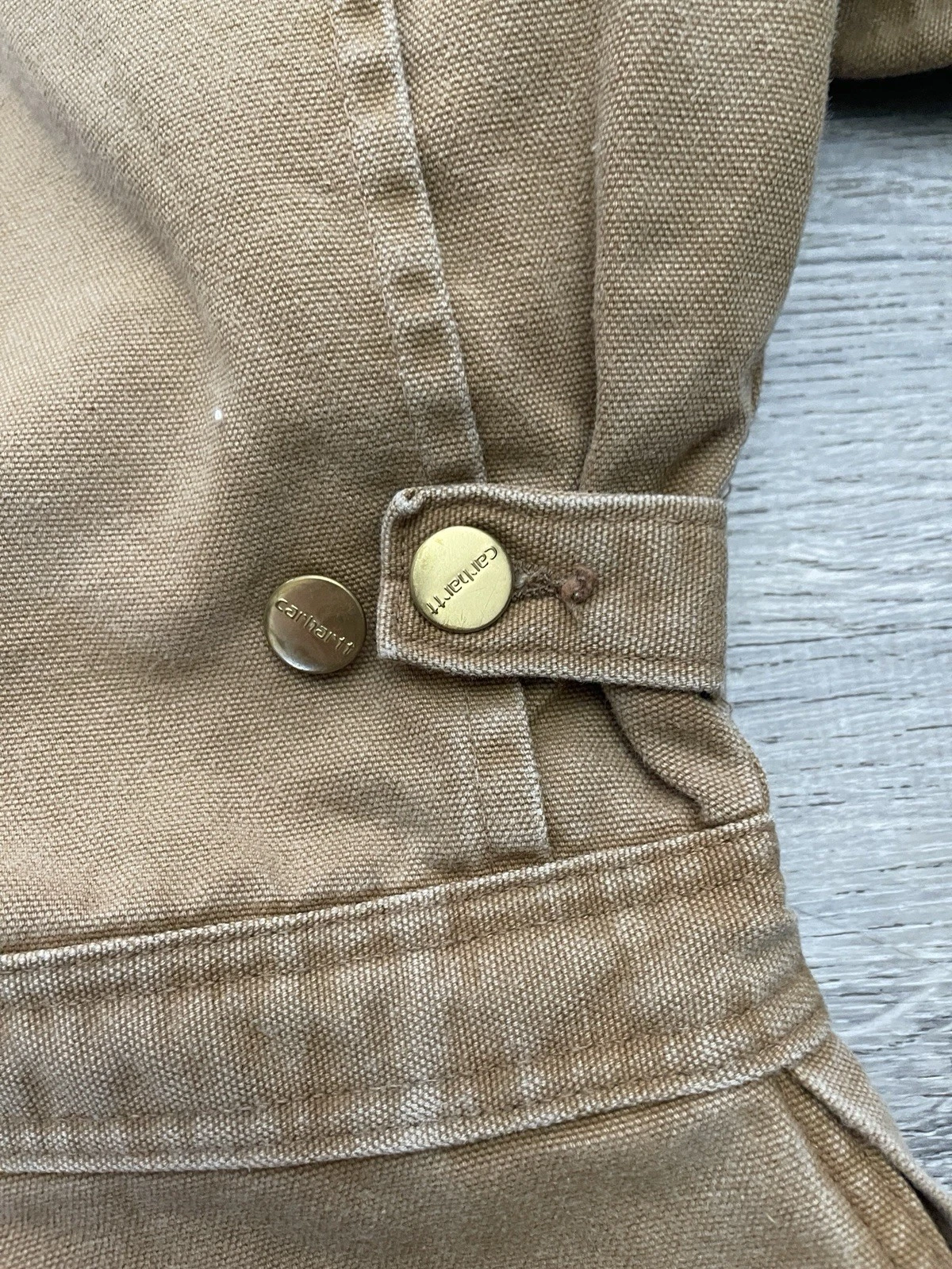 Vintage Carhartt Coveralls Insulated Mens Size 42R Regular Tan USA Carpenter - product detail image 15