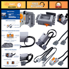 9-in-1 Power Functions Motor Kit with AA Battery Pack Remote Control - Compati