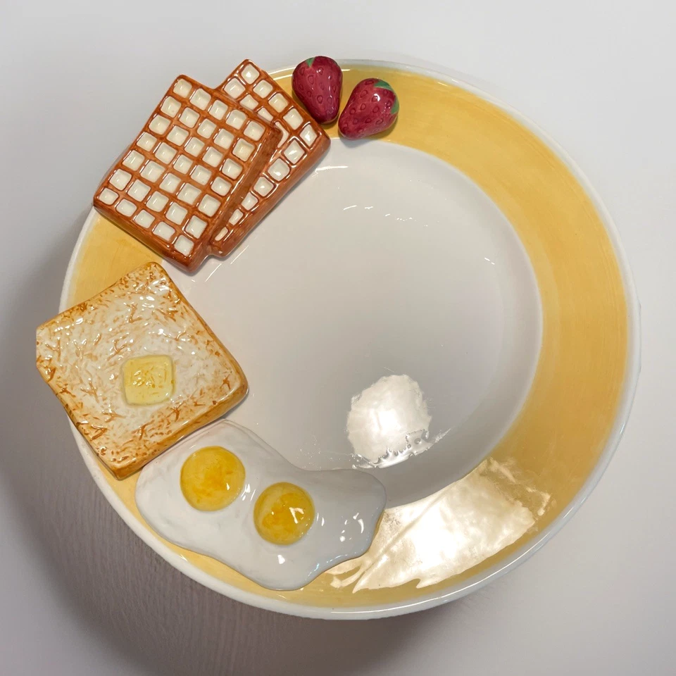 Винтажный лотос новинка завтрак блюдо цветной 3D яйца вафли тост ягоды 15» - Изображение 2 из 4