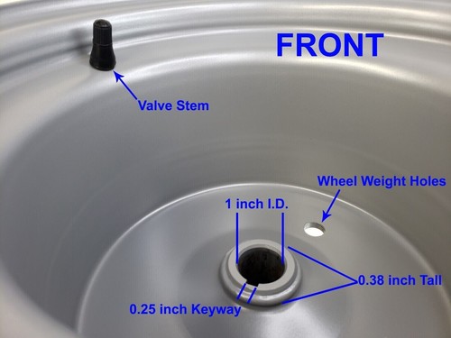 22x11.00-10 TIRE RIM WHEEL 6ply Assembly some Briggs Mowers Tractor 1" ID Shaft - 第 2/23 張圖片