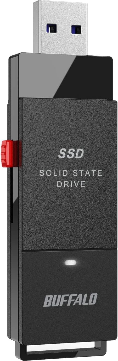 PS5/PS4 Compatible Buffalo SSD External 1TB Small Compact Portable Japan #203-image