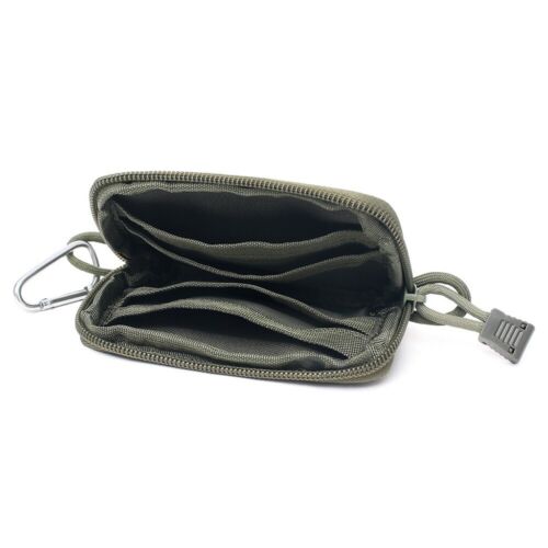 Tactical Front Card Pocket Bag Keychain Pouch Wallet Coin Purse EDC Belt Pack US - Picture 24 of 37