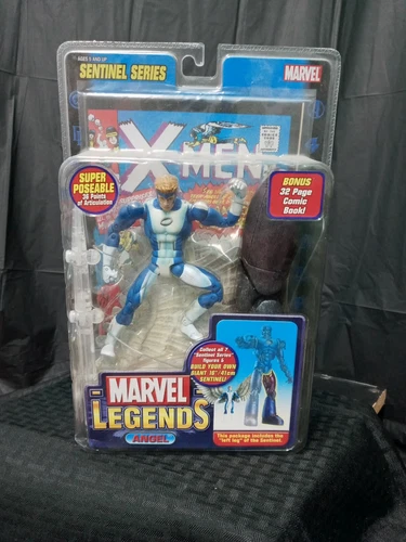 FIGURA DE CONSTRUCCIÓN MARVEL LEGENDS ANGEL BLUE VARIANTE SERIE SENTINEL BAF TOY BIZ 2005