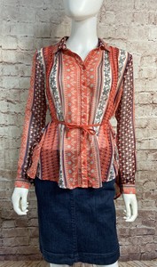 free people button up blouse