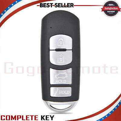 1xSmart Remote Key Fob WAZX1T763SKE11A04 For Mazda 2010-2012 CX-7 2010-2015 CX-9