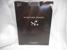 Talbots Pantyhose Hosiery Control Top Microfiber Opaque Size A GREY FLANNEL