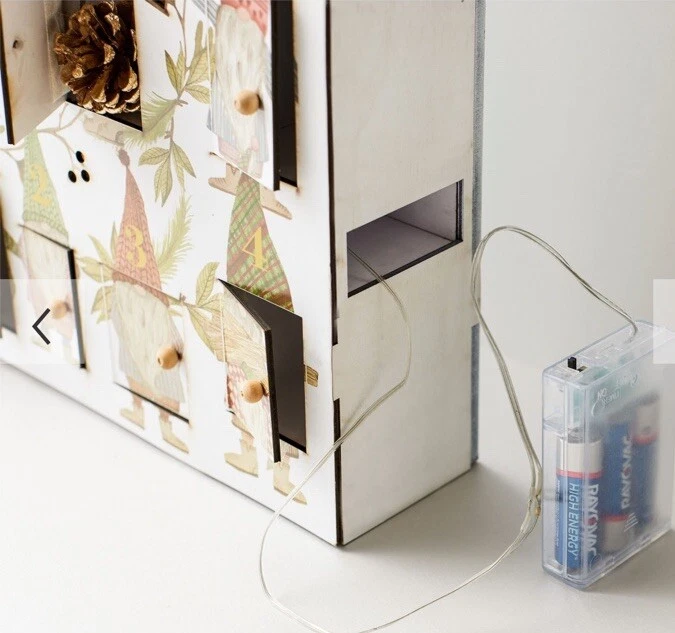 Pottery Barn Light Up Gnome Advent Calendar New In Box sold out online - Image 3 of 4