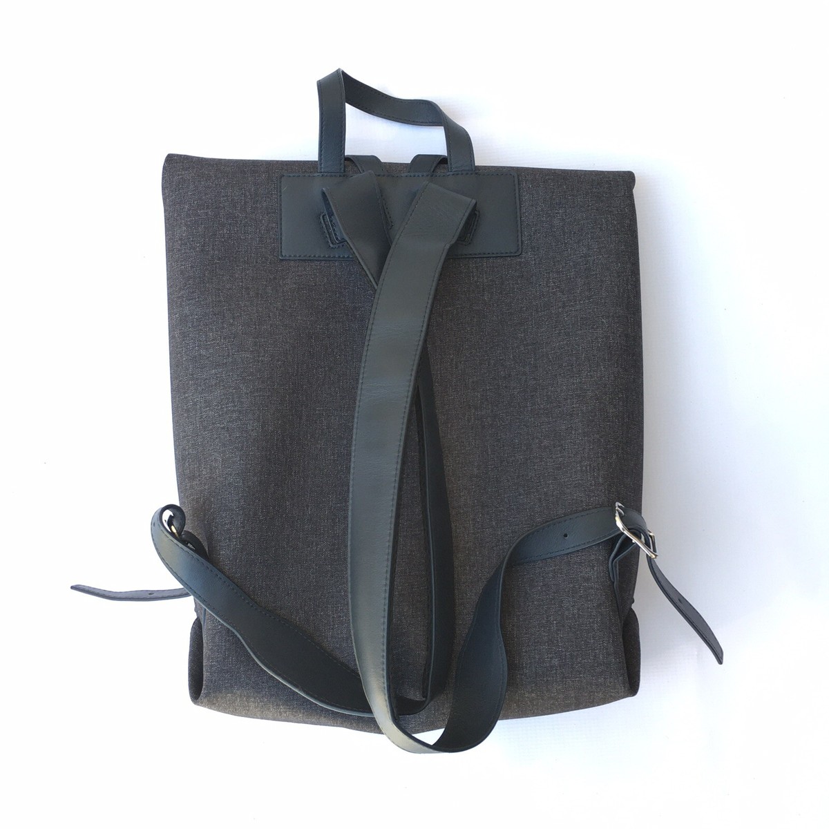 ROYCE LEATHER Backpack Mixed-Media Leather and Canvas ROYCE LEATHER Backpack Media Leather and Canvas | eBay main image 2