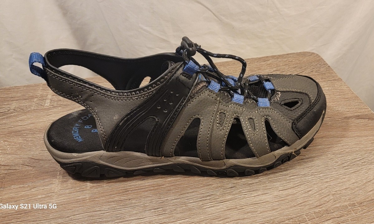 Ozark Trail Blue, Gray & Black Waterproof Hiking Trekking Sandals Size 13 Ozark Trail Men main image 3