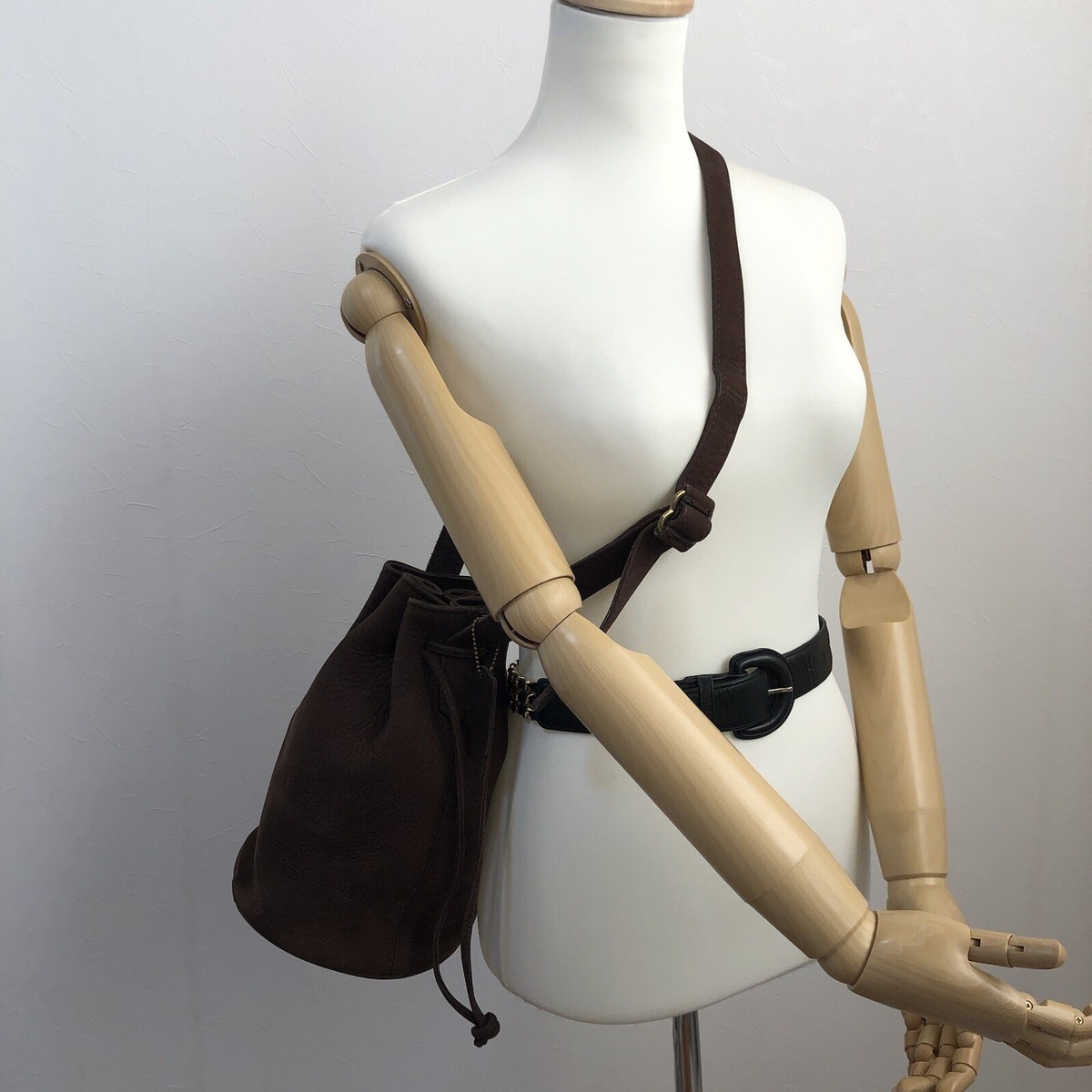 Vintage Coach 4931 Sonoma Pebbled Nubuck Leather Drawstring