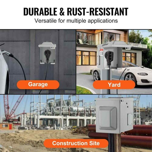 VEVOR RV Steckdosendose Innen/Außen 50 Amp 125 Volt/250 Volt Steckdose - Bild 5 von 9