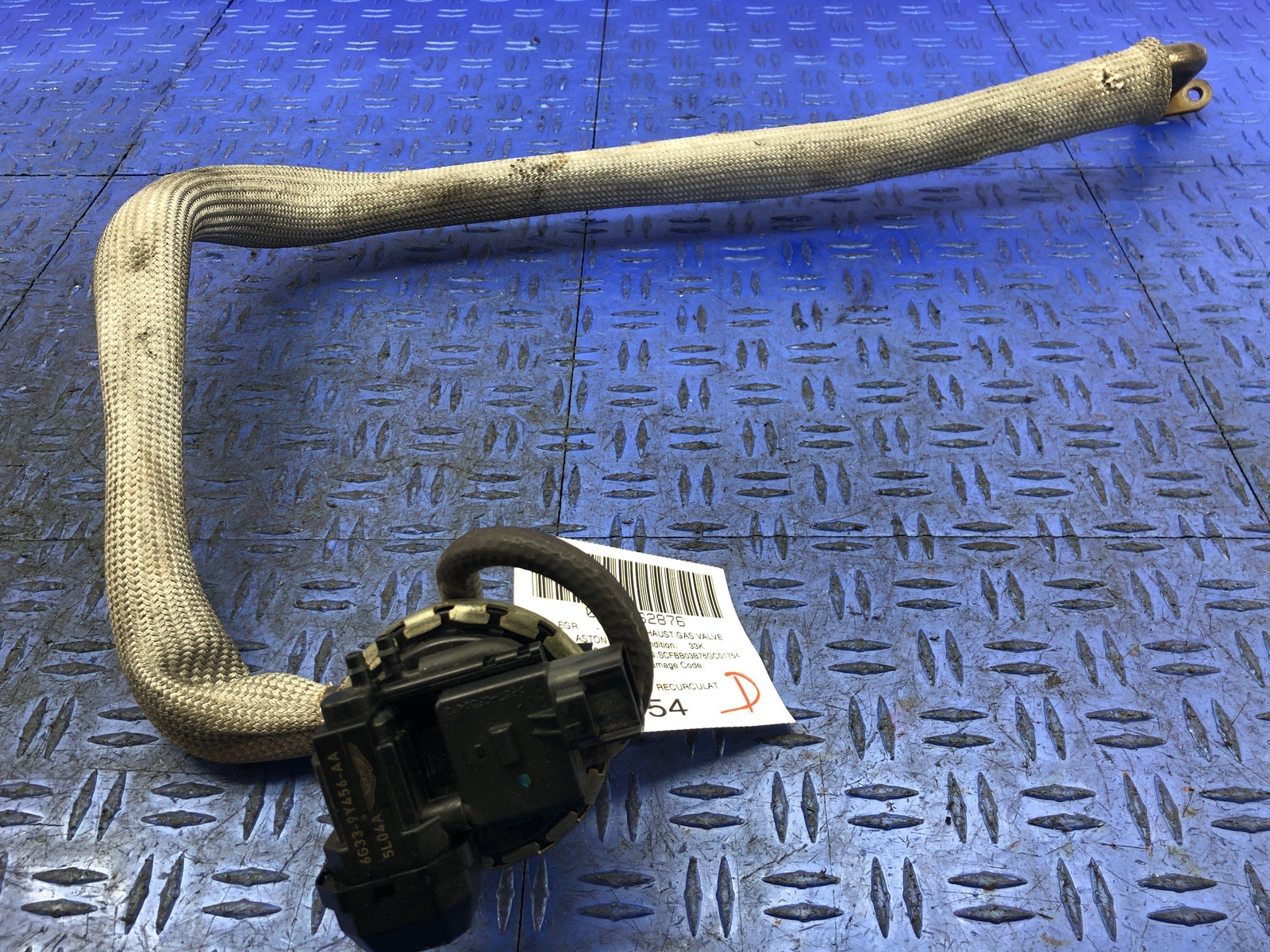 2006-2018 ASTON MARTIN VANTAGE V8 4.3L EXHAUST RECURCULATION VALVE 6G33-9Y456-AB