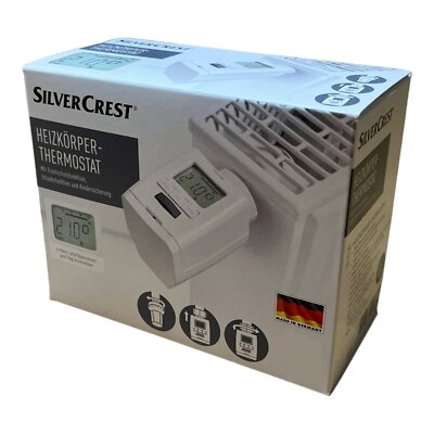 Silvercrest Heizkörperthermostat Heizkörperregler programmierbar, geräuscharm